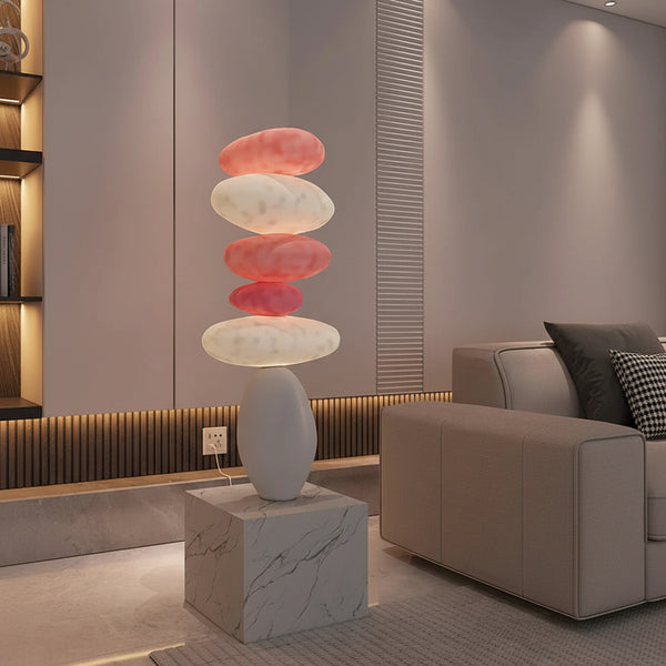 80CM Glowing Stone Creative Home Decor Large Feng Shui Stone Statue