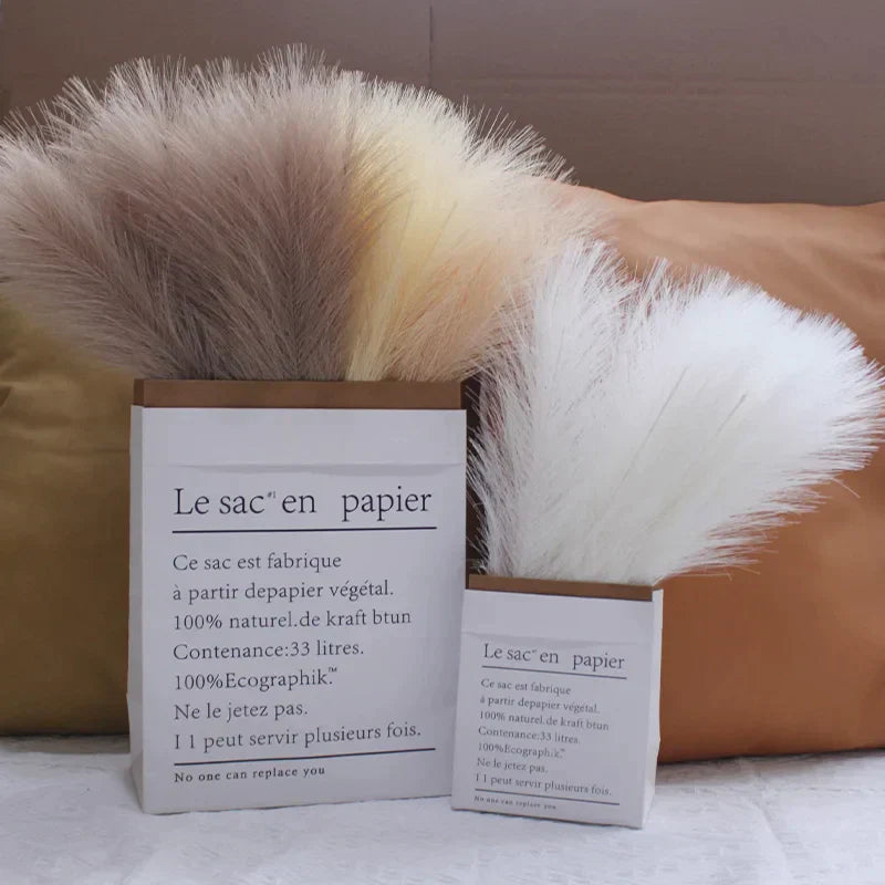 Artificial Fluffy Pampas Grass Bouquet Wedding Party Decoration Flowers